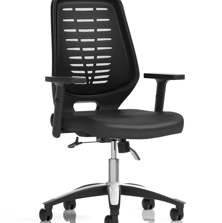 Relay Medium Mesh Back Task Operator Office Chair with Arms