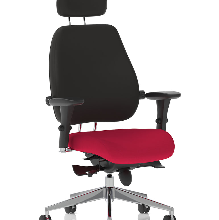 Chiro Plus Ultimate High Back Ergonomic Posture Chair with Arms and Headrest
