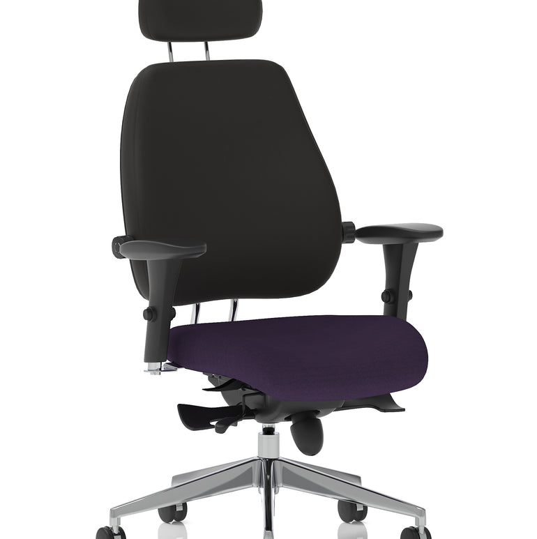 Chiro Plus Ultimate High Back Ergonomic Posture Chair with Arms and Headrest