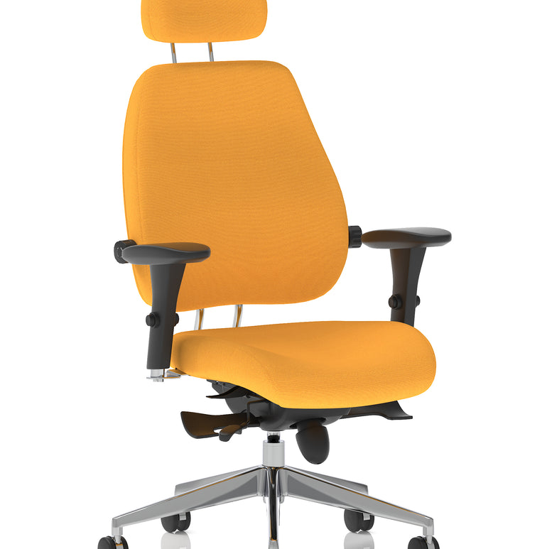 Chiro Plus Ultimate High Back Ergonomic Posture Chair with Arms and Headrest