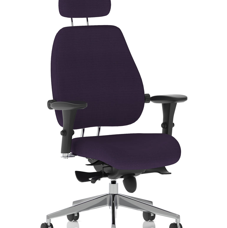 Chiro Plus Ultimate High Back Ergonomic Posture Chair with Arms and Headrest