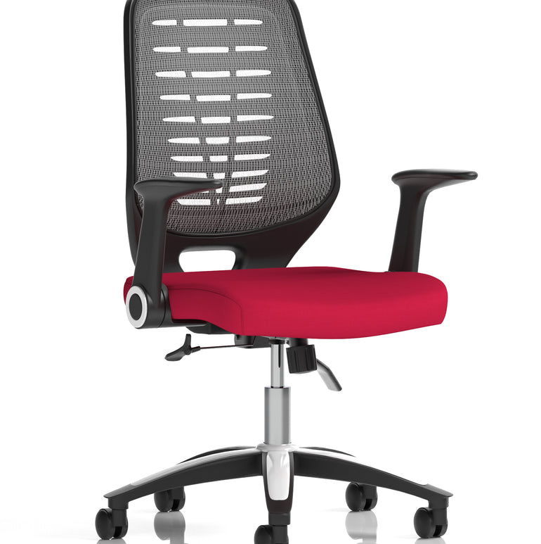 Relay Medium Mesh Back Task Operator Office Chair with Arms