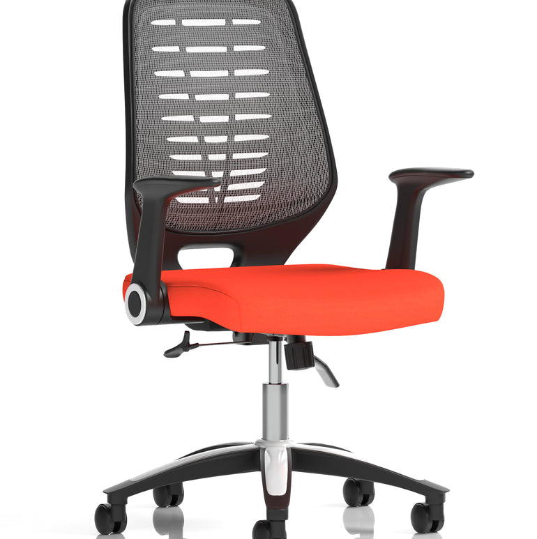 Relay Medium Mesh Back Task Operator Office Chair with Arms