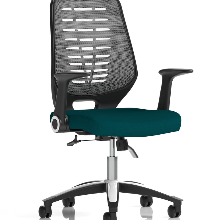 Relay Medium Mesh Back Task Operator Office Chair with Arms