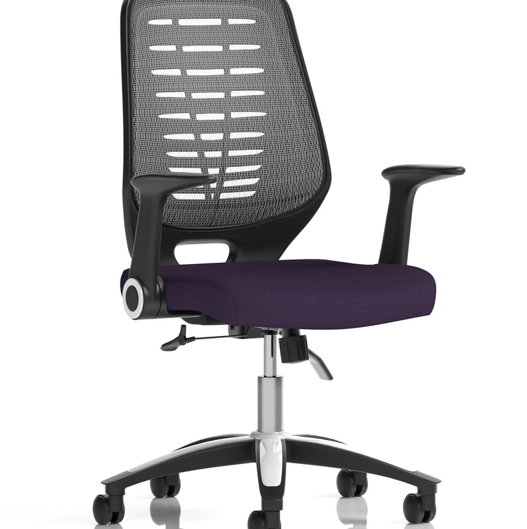 Relay Medium Mesh Back Task Operator Office Chair with Arms