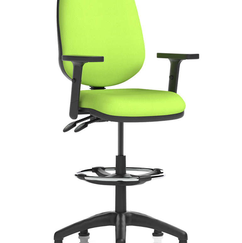 Eclipse Plus II Task Operator Office Chair with Hi Rise Draughtsman Kit
