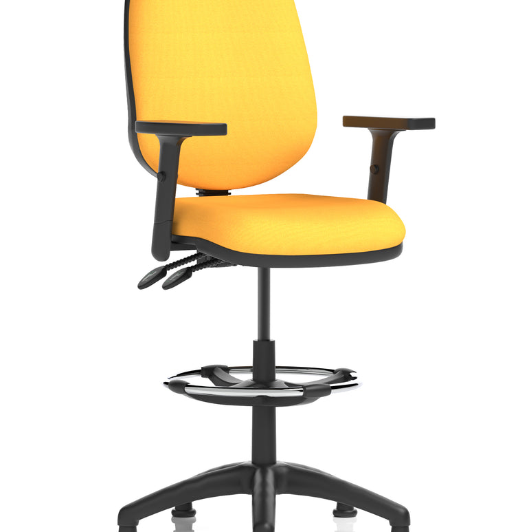 Eclipse Plus II Task Operator Office Chair with Hi Rise Draughtsman Kit