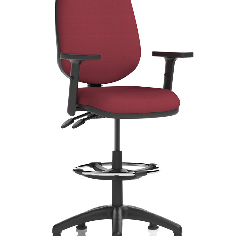 Eclipse Plus II Task Operator Office Chair with Hi Rise Draughtsman Kit