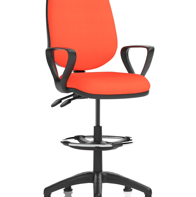Eclipse Plus II Task Operator Office Chair with Hi Rise Draughtsman Kit