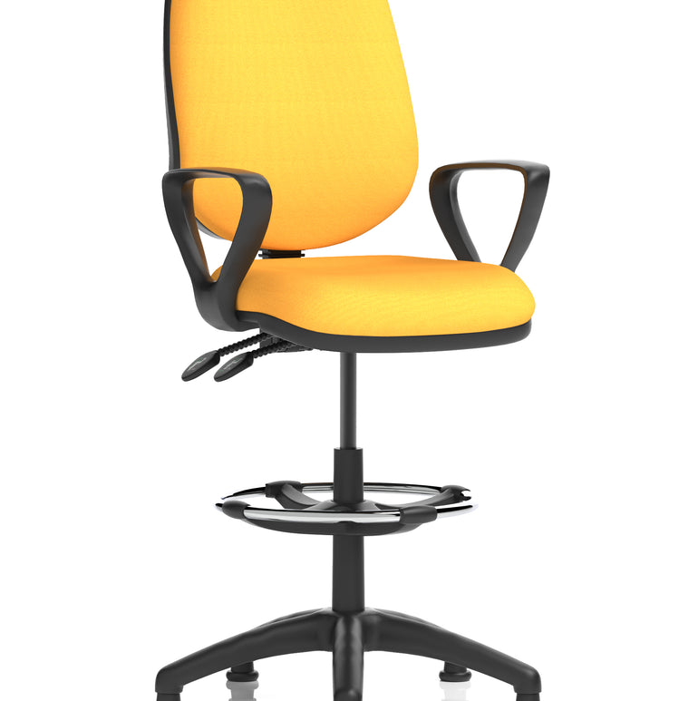 Eclipse Plus II Task Operator Office Chair with Hi Rise Draughtsman Kit