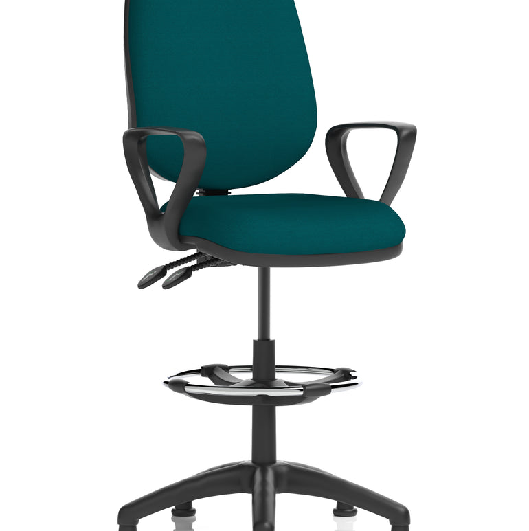Eclipse Plus II Task Operator Office Chair with Hi Rise Draughtsman Kit