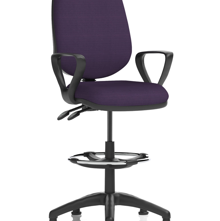 Eclipse Plus II Task Operator Office Chair with Hi Rise Draughtsman Kit