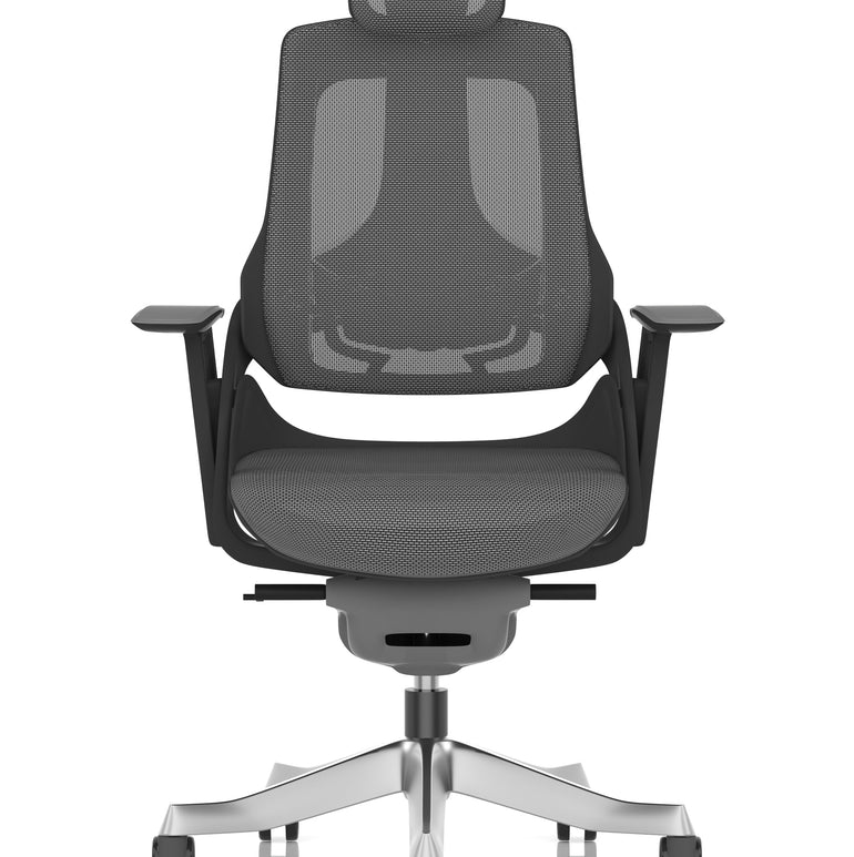 Zure High Back Black Shell Executive Office Chair with Arms