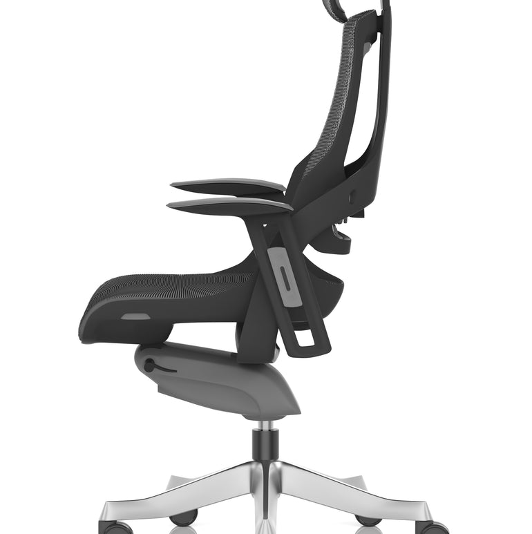 Zure High Back Black Shell Executive Office Chair with Arms