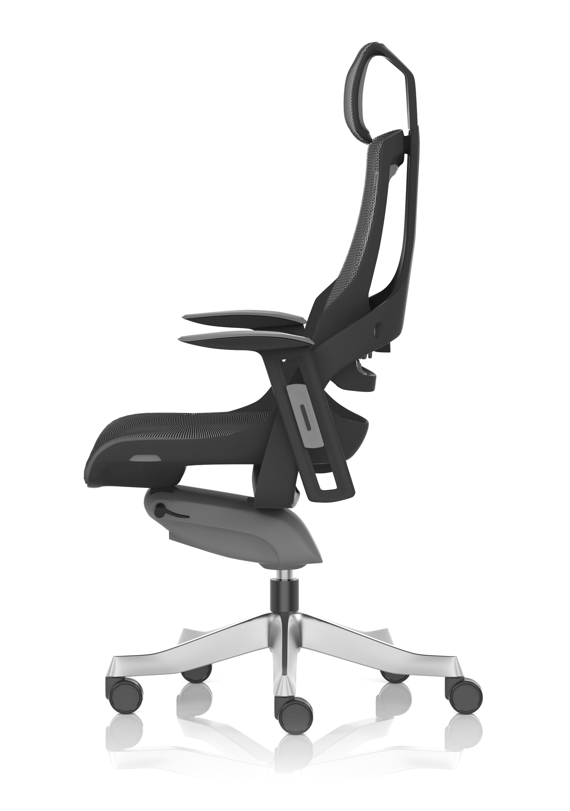 Zure High Back Black Shell Executive Office Chair with Arms