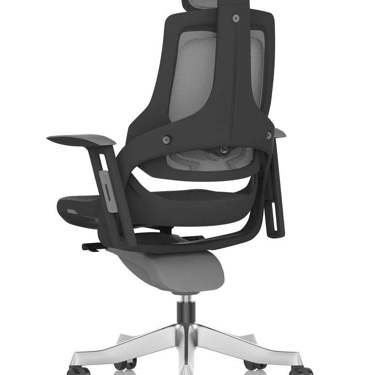 Zure High Back Black Shell Executive Office Chair with Arms