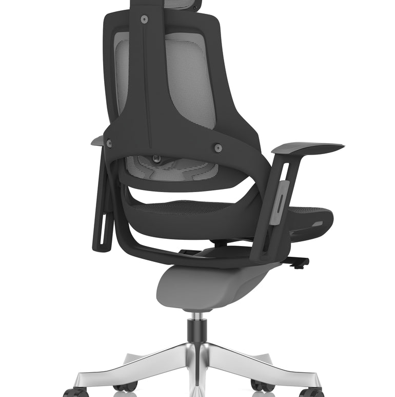 Zure High Back Black Shell Executive Office Chair with Arms