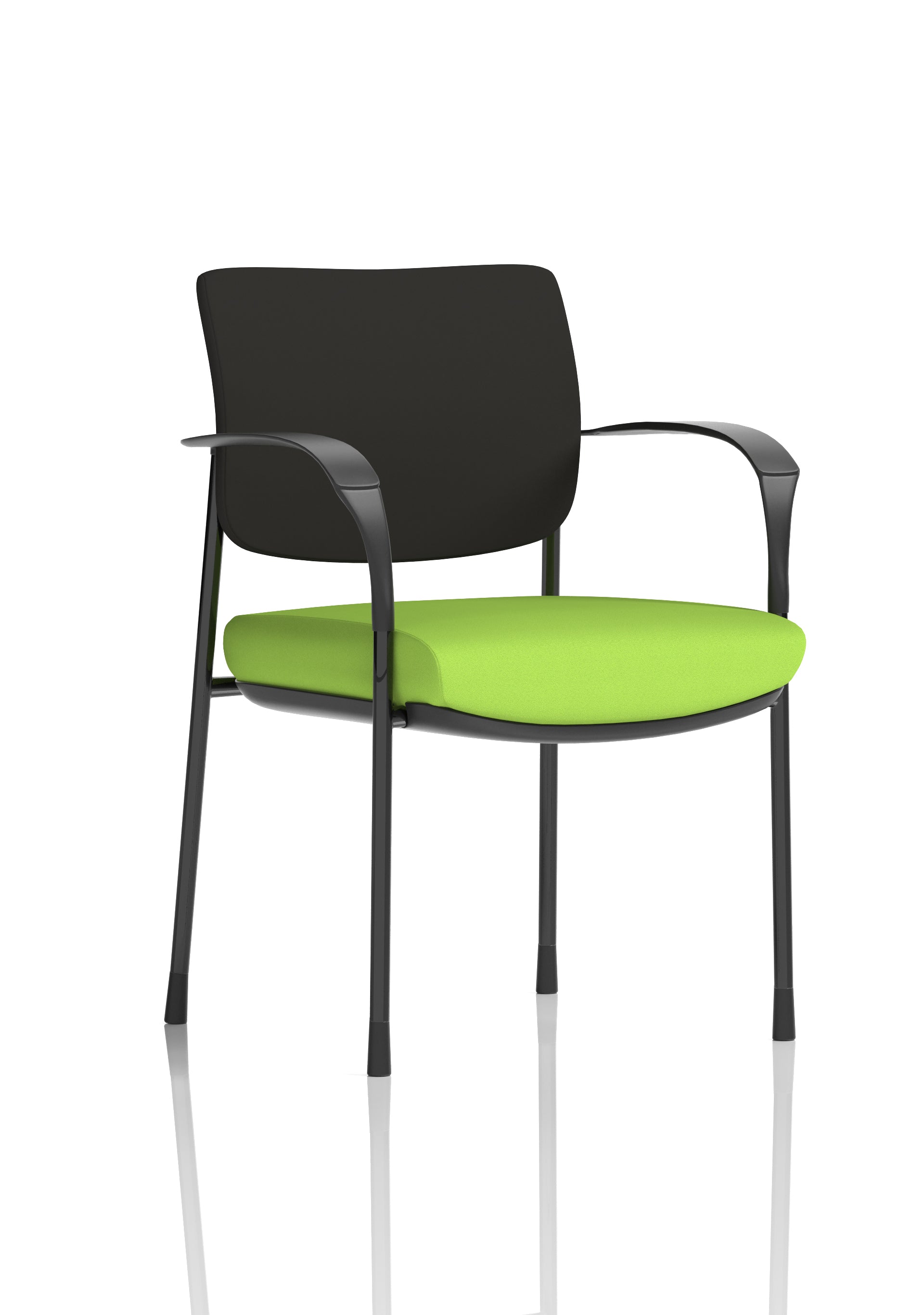 Brunswick Deluxe Medium Back Stacking Visitor Office Chair with Arms