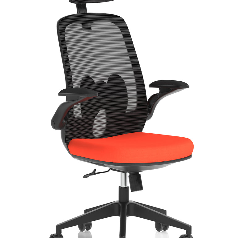Sigma Executive Mesh Chair With Folding Arms