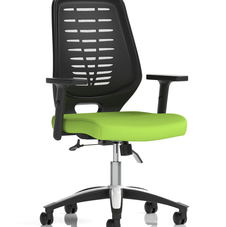 Relay Medium Mesh Back Task Operator Office Chair with Arms