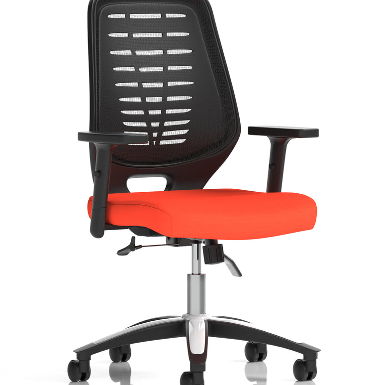 Relay Medium Mesh Back Task Operator Office Chair with Arms