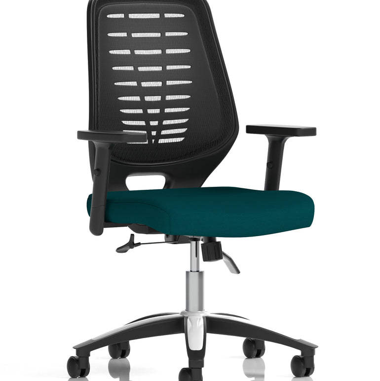 Relay Medium Mesh Back Task Operator Office Chair with Arms