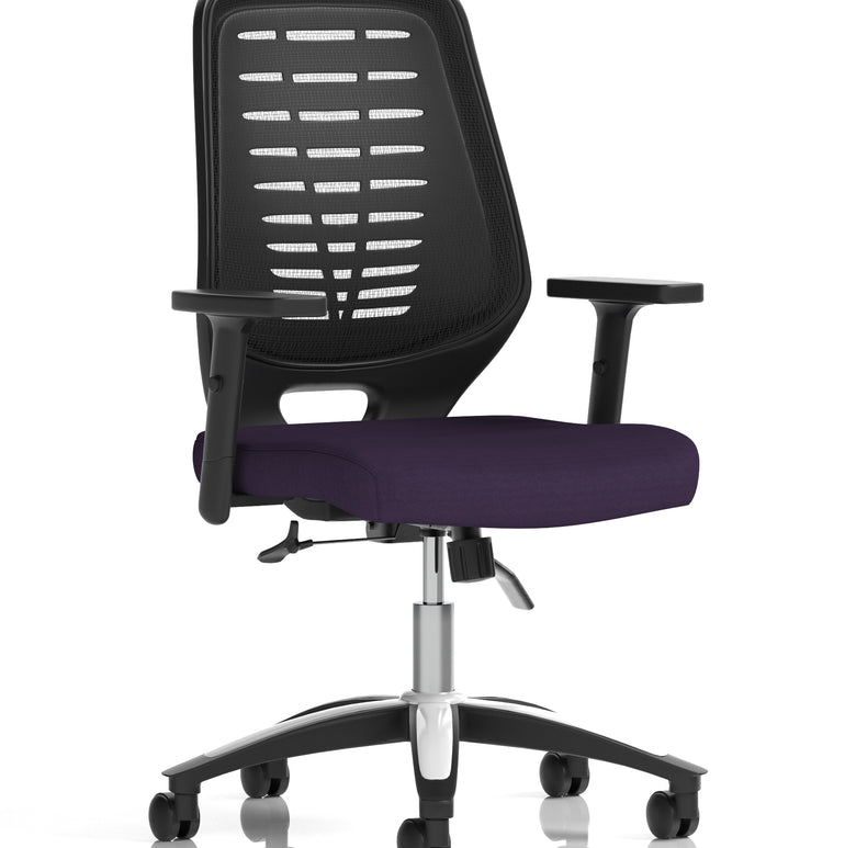Relay Medium Mesh Back Task Operator Office Chair with Arms