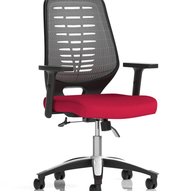 Relay Medium Mesh Back Task Operator Office Chair with Arms