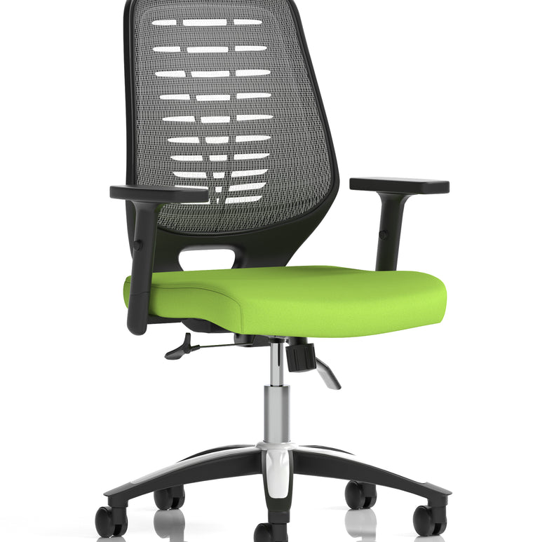 Relay Medium Mesh Back Task Operator Office Chair with Arms