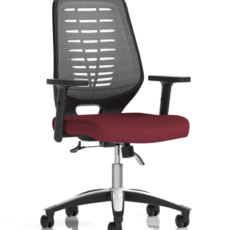 Relay Medium Mesh Back Task Operator Office Chair with Arms
