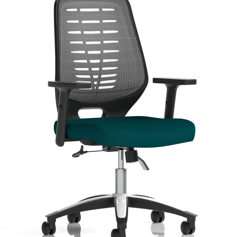 Relay Medium Mesh Back Task Operator Office Chair with Arms
