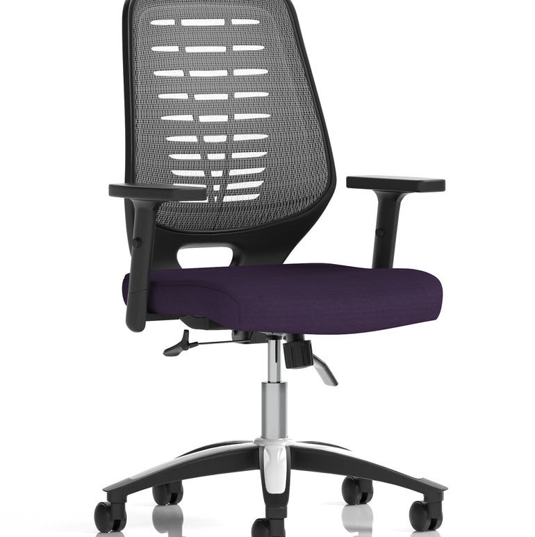 Relay Medium Mesh Back Task Operator Office Chair with Arms