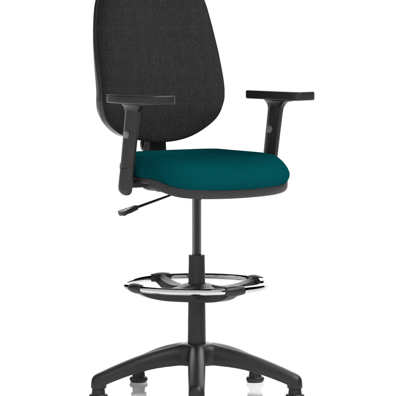 Eclipse Plus I Medium Back Task Operator Office Chair with Hi Rise Draughtsman Kit
