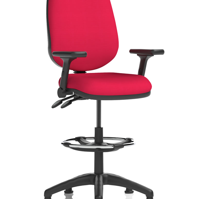 Eclipse Plus II Task Operator Office Chair with Hi Rise Draughtsman Kit