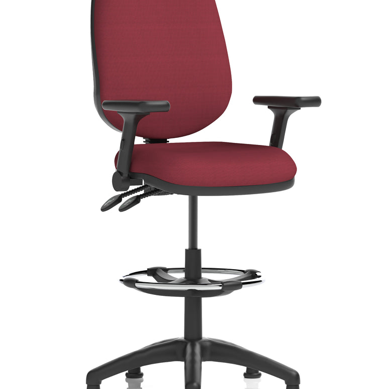 Eclipse Plus II Task Operator Office Chair with Hi Rise Draughtsman Kit