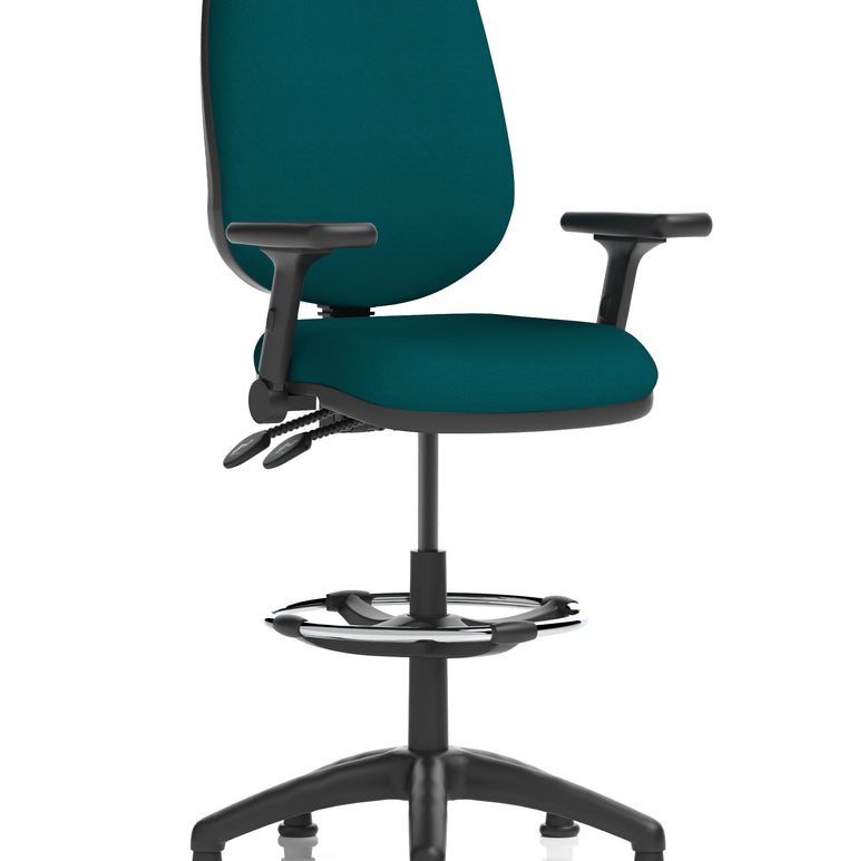 Eclipse Plus II Task Operator Office Chair with Hi Rise Draughtsman Kit