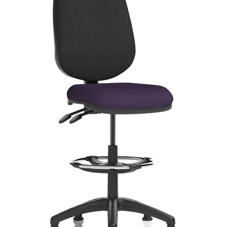 Eclipse Plus II Task Operator Office Chair with Hi Rise Draughtsman Kit