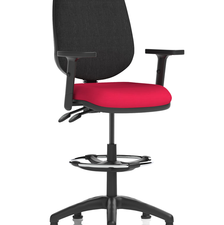 Eclipse Plus II Task Operator Office Chair with Hi Rise Draughtsman Kit