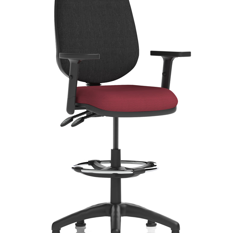 Eclipse Plus II Task Operator Office Chair with Hi Rise Draughtsman Kit