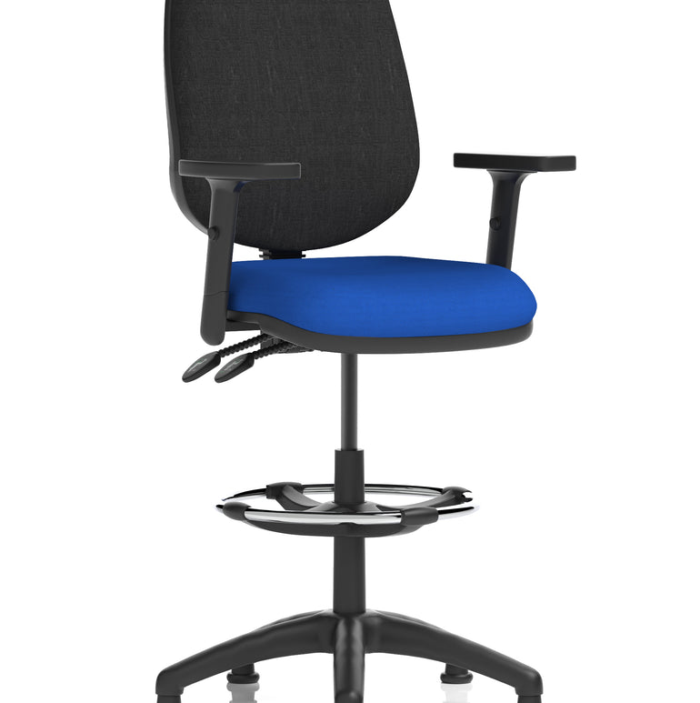 Eclipse Plus II Task Operator Office Chair with Hi Rise Draughtsman Kit