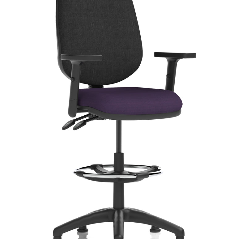 Eclipse Plus II Task Operator Office Chair with Hi Rise Draughtsman Kit