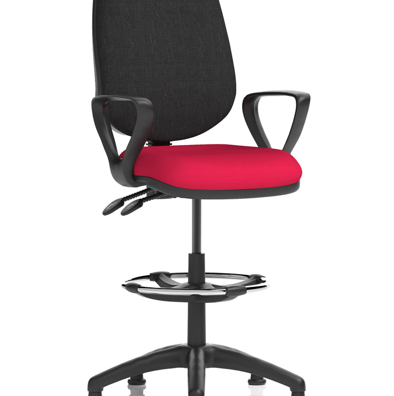 Eclipse Plus II Task Operator Office Chair with Hi Rise Draughtsman Kit