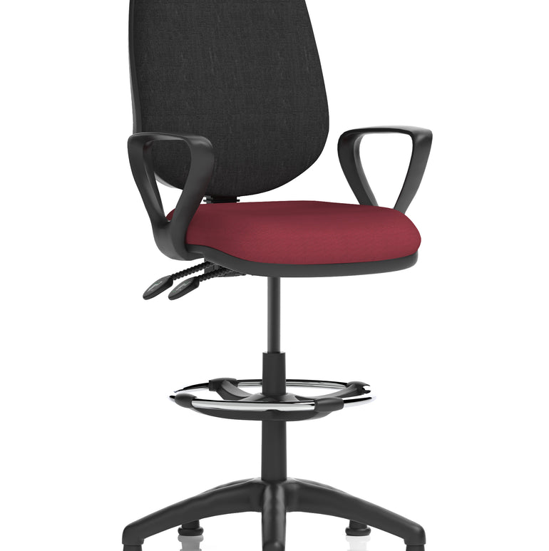 Eclipse Plus II Task Operator Office Chair with Hi Rise Draughtsman Kit