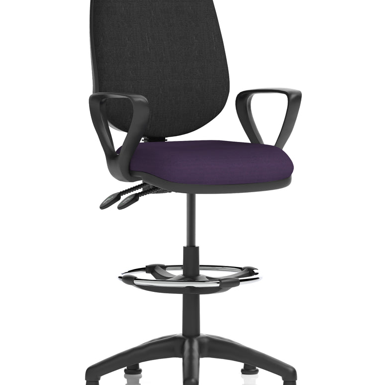 Eclipse Plus II Task Operator Office Chair with Hi Rise Draughtsman Kit