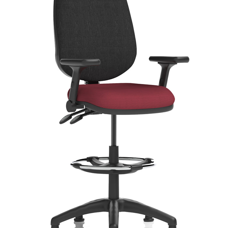 Eclipse Plus II Task Operator Office Chair with Hi Rise Draughtsman Kit