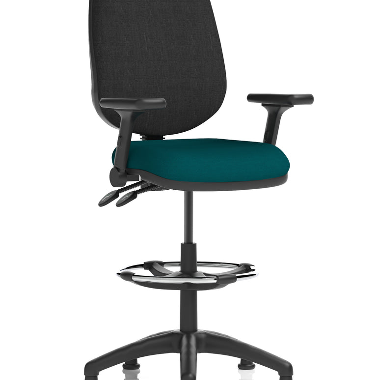 Eclipse Plus II Task Operator Office Chair with Hi Rise Draughtsman Kit