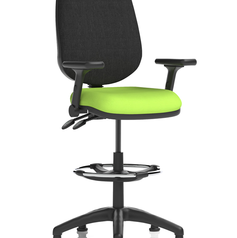 Eclipse Plus II Task Operator Office Chair with Hi Rise Draughtsman Kit