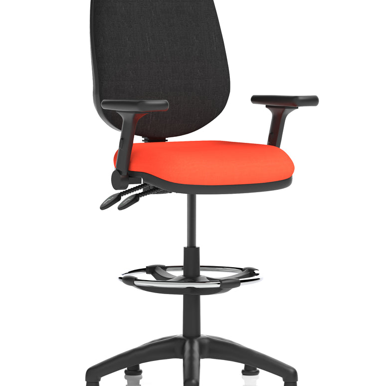 Eclipse Plus II Task Operator Office Chair with Hi Rise Draughtsman Kit