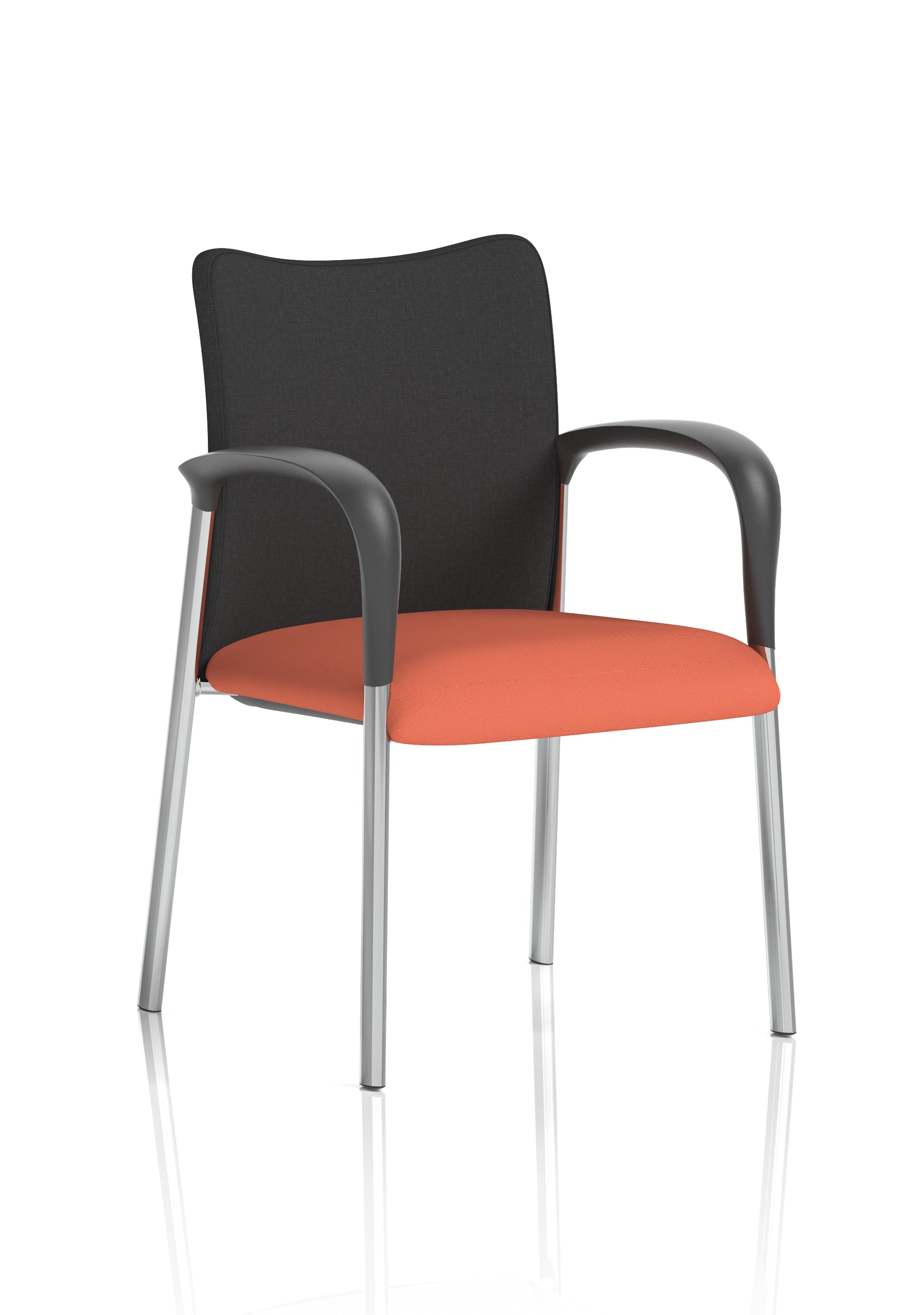 Academy Stacking Medium Back Visitor Office Chair In Quest Fabric
