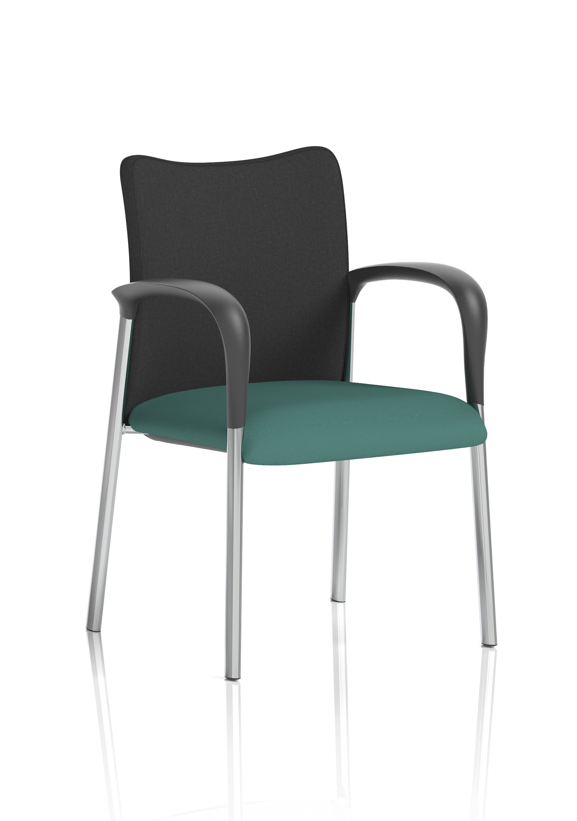 Academy Stacking Medium Back Visitor Office Chair In Quest Fabric